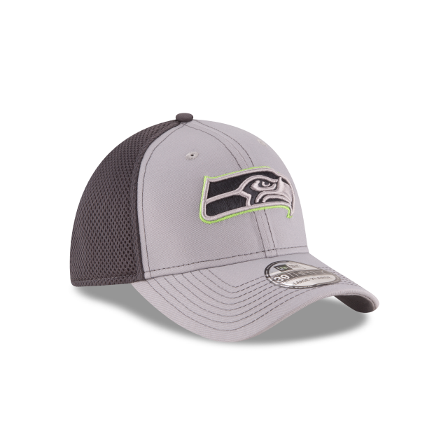 Seattle Seahawks NFL New Era Men Grey 39Thirty Grayed Out Neo 2 Stretch Fit Hat product image 4, provided for visual