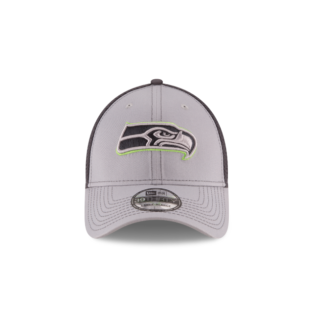 Seattle Seahawks NFL New Era Men Grey 39Thirty Grayed Out Neo 2 Stretch Fit Hat product image 3, provided for visual