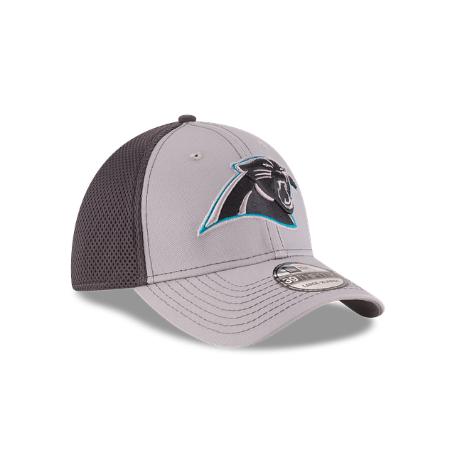 Carolina Panthers NFL New Era Men Grey 39Thirty Grayed Out Neo 2 Stretch Fit Hat product image 4, provided for visual