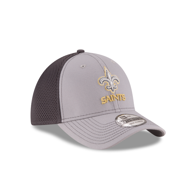 New Orleans Saints NFL New Era Men Grey 39Thirty Grayed Out Neo 2 Stretch Fit Hat product image 4, provided for visual