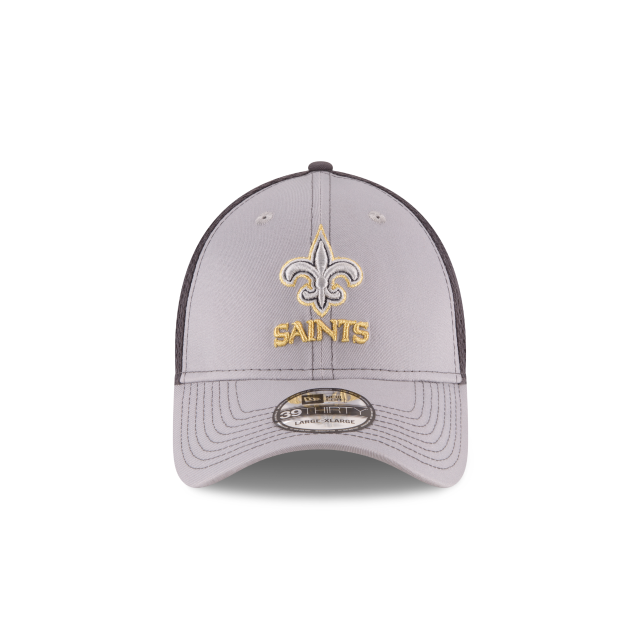 New Orleans Saints NFL New Era Men Grey 39Thirty Grayed Out Neo 2 Stretch Fit Hat product image 3, provided for visual