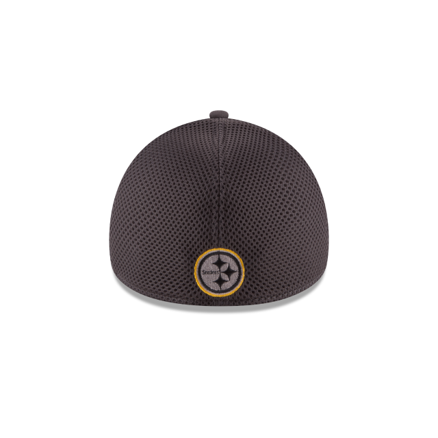 Pittsburgh Steelers NFL New Era Men Grey 39Thirty Grayed Out Neo 2 Stretch Fit Hat product image 2, provided for visual