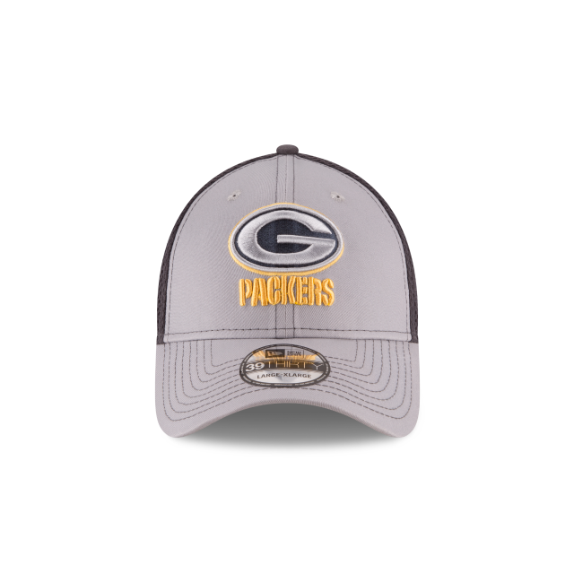 Green Bay Packers NFL New Era Men Grey 39Thirty Grayed Out Neo 2 Stretch Fit Hat product image 3, provided for visual