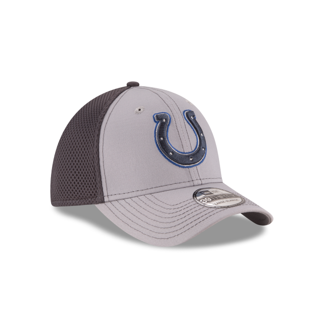 Indianapolis Colts NFL New Era Men Grey 39Thirty Grayed Out Neo 2 Stretch Fit Hat product image 4, provided for visual