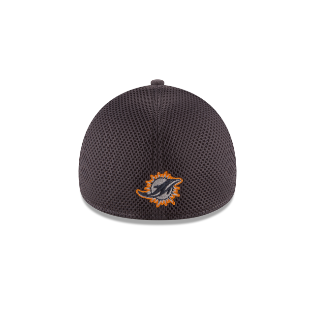 Miami Dolphins NFL New Era Men Grey 39Thirty Grayed Out Neo 2 Stretch Fit Hat product image 2, provided for visual reference