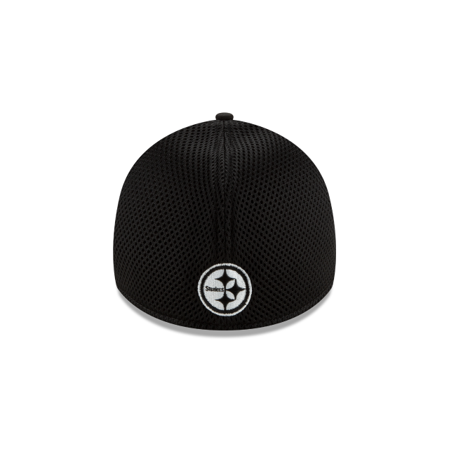 Pittsburgh Steelers NFL New Era Men Black/White 39Thirty Neo Stretch Fit Hat product image 2, provided for visual reference