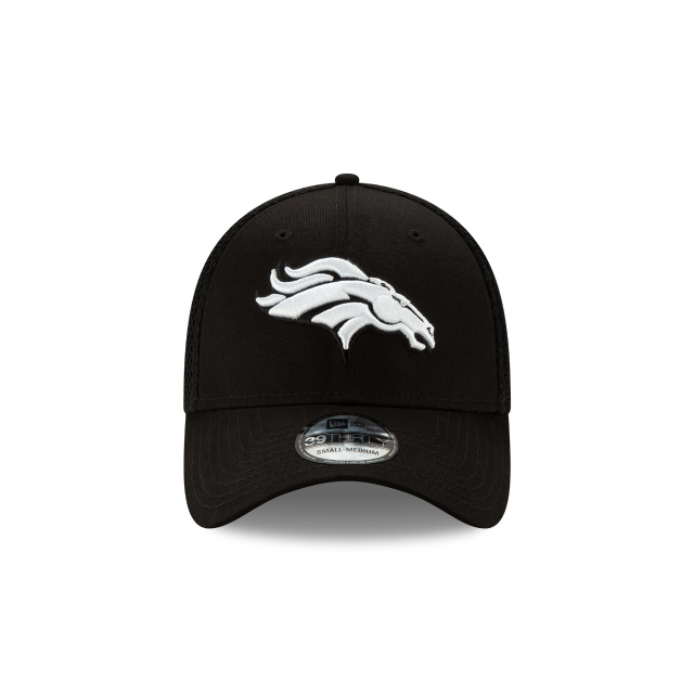 Denver Broncos NFL New Era Men Black/White 39Thirty Neo Stretch Fit Hat product image 3, provided for visual reference and