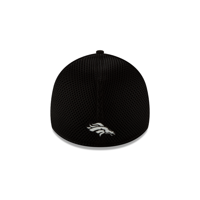 Denver Broncos NFL New Era Men Black/White 39Thirty Neo Stretch Fit Hat product image 2, provided for visual reference and