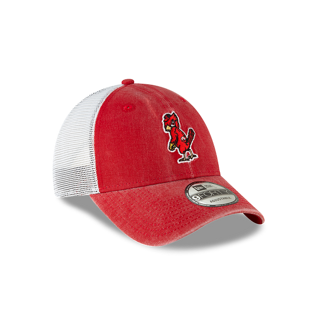 St. Louis Cardinals MLB New Era Men Red 9Forty Cooperstown Washed Trucker Adjustable Hat product image 4, provided for