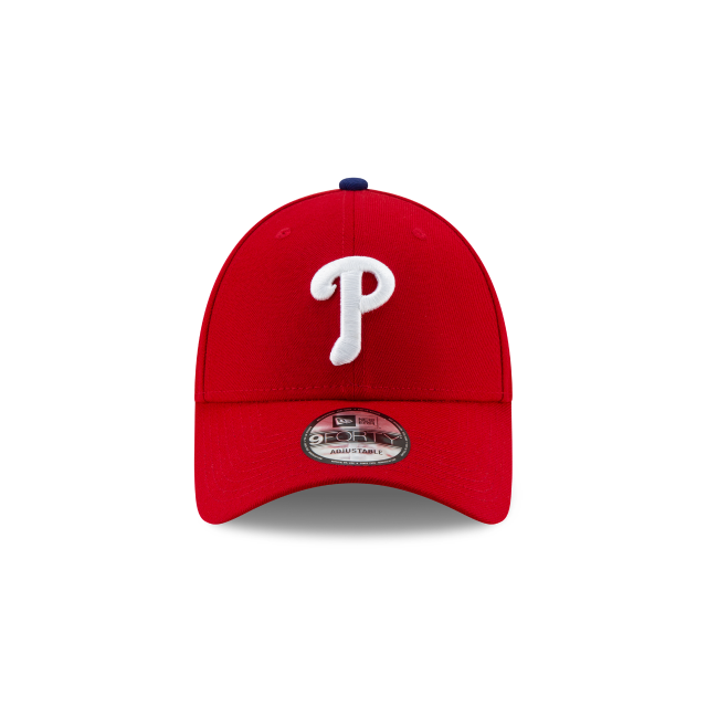 Philadelphia Phillies MLB New Era Men Red 9Forty League Adjustable Hat product image 3, provided for visual reference and