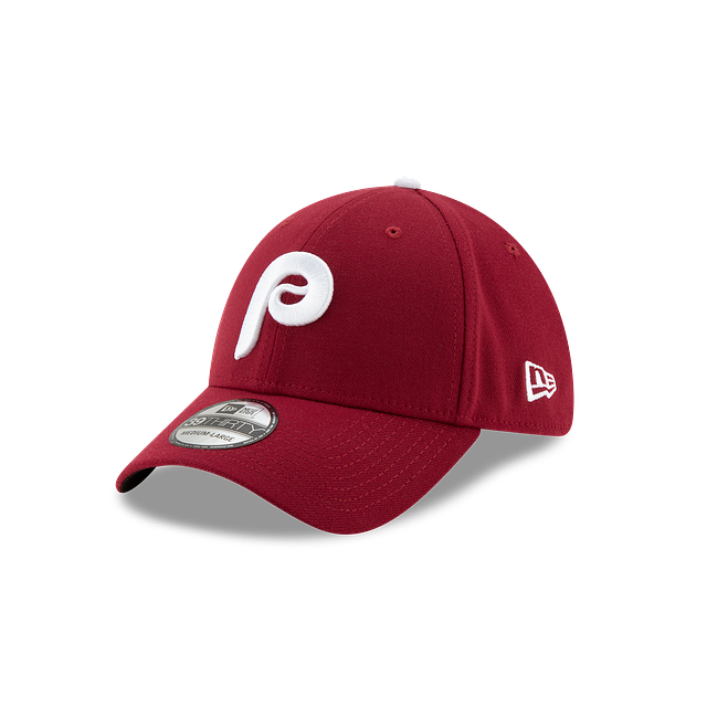 Philadelphia Phillies MLB New Era Men Burgundy 39Thirty Team Classic Stretch Fit Hat product image 1, provided for visual