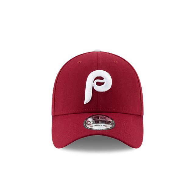 Philadelphia Phillies MLB New Era Men Burgundy 39Thirty Team Classic Stretch Fit Hat product image 5, provided for visual