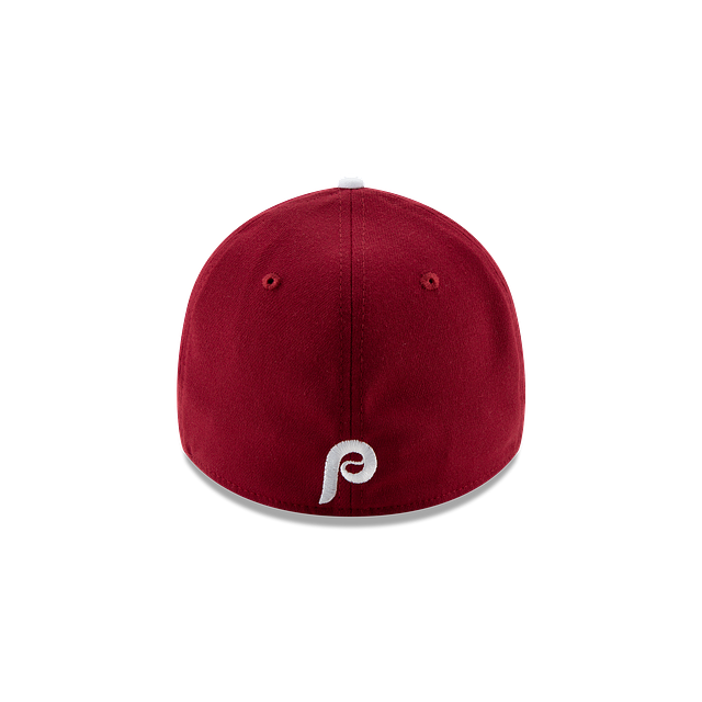 Philadelphia Phillies MLB New Era Men Burgundy 39Thirty Team Classic Stretch Fit Hat product image 2, provided for visual