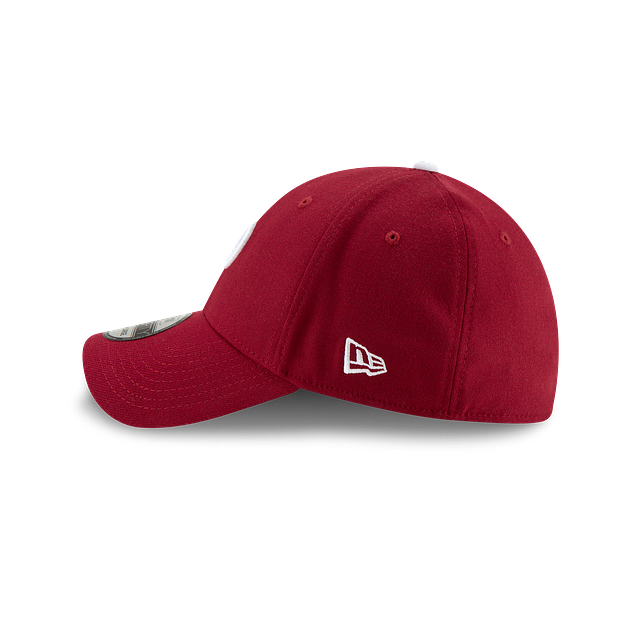 Philadelphia Phillies MLB New Era Men Burgundy 39Thirty Team Classic Stretch Fit Hat product image 4, provided for visual