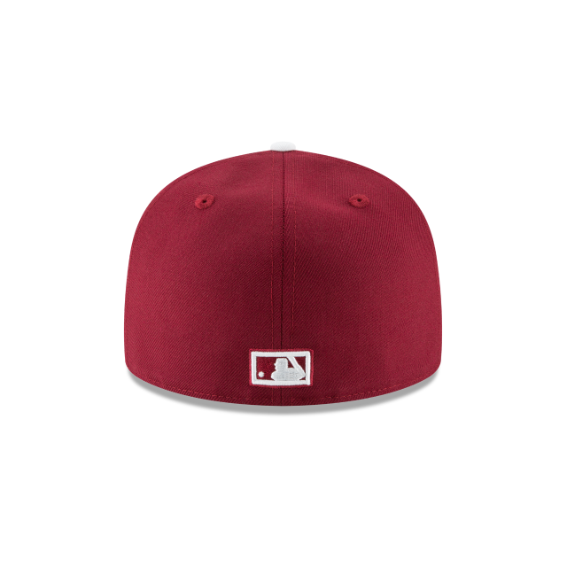Philadelphia Phillies MLB New Era Men Burgundy 59Fifty Cooperstown 1970 Wool Fitted Hat product image 2, provided for visual