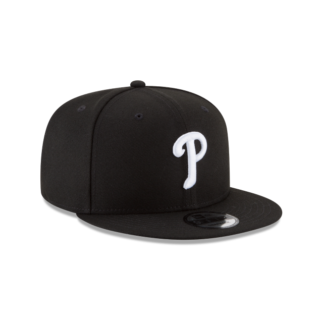 Philadelphia Phillies MLB New Era Men Black/White 9Fifty Basic Snapback product image 6, provided for visual reference and