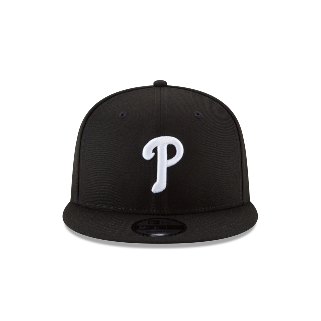 Philadelphia Phillies MLB New Era Men Black/White 9Fifty Basic Snapback product image 5, provided for visual reference and