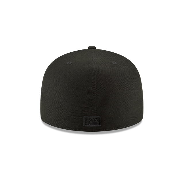 Baltimore Orioles MLB New Era Men Black on Black 59Fifty Basic Fitted Hat product image 2, provided for visual reference and