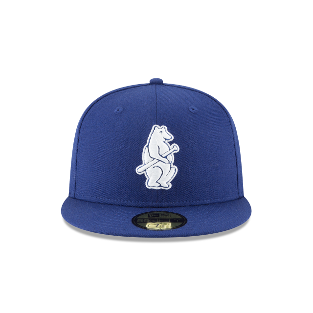 Chicago Cubs MLB New Era Men Royal Blue 59Fifty 1914 Cooperstown Wool Fitted Hat product image 3, provided for visual
