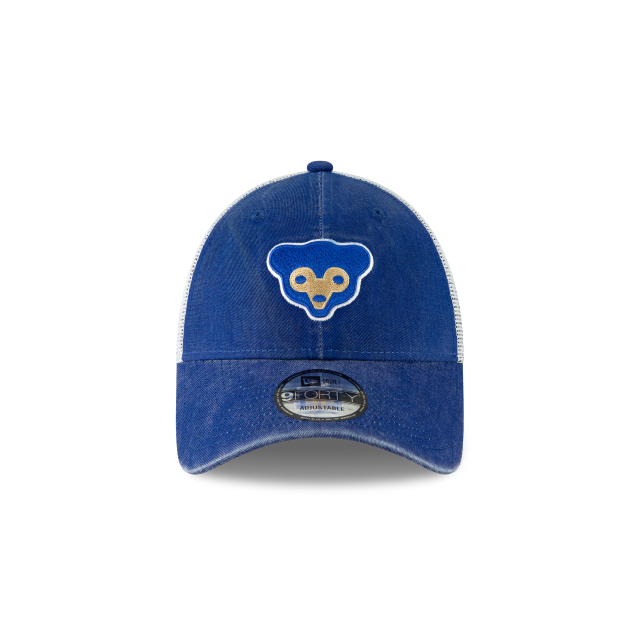 Chicago Cubs MLB New Era Men Navy 9Forty Cooperstown 1969 Washed Trucker Adjustable Hat product image 4, provided for visual