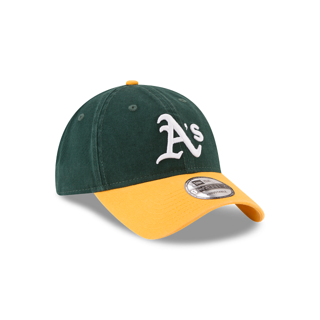 Oakland Athletics MLB New Era Men Green/Yellow 9Twenty Core Classic Adjustable Hat product image 6, provided for visual