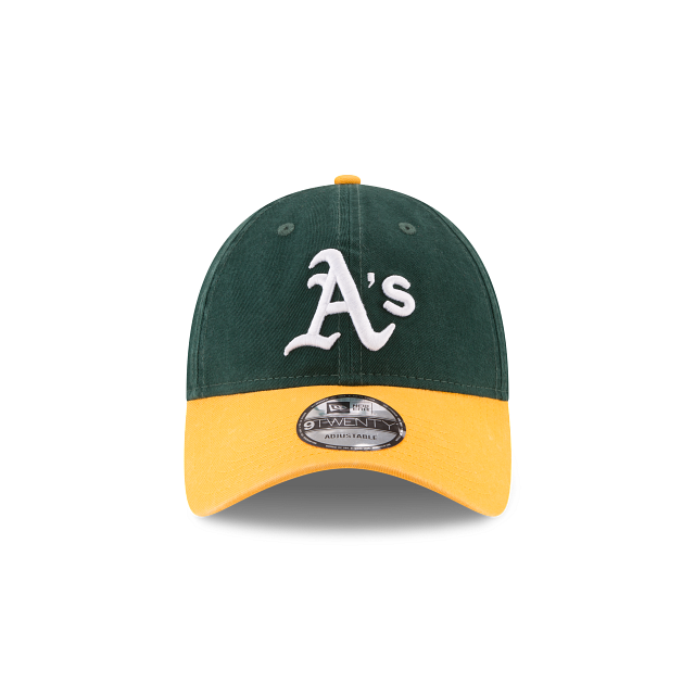 Oakland Athletics MLB New Era Men Green/Yellow 9Twenty Core Classic Adjustable Hat product image 5, provided for visual