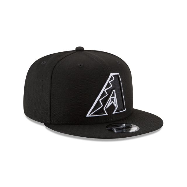 Arizona Diamondbacks MLB New Era Men Black White 9Fifty Basic Snapback product image 6, provided for visual reference and