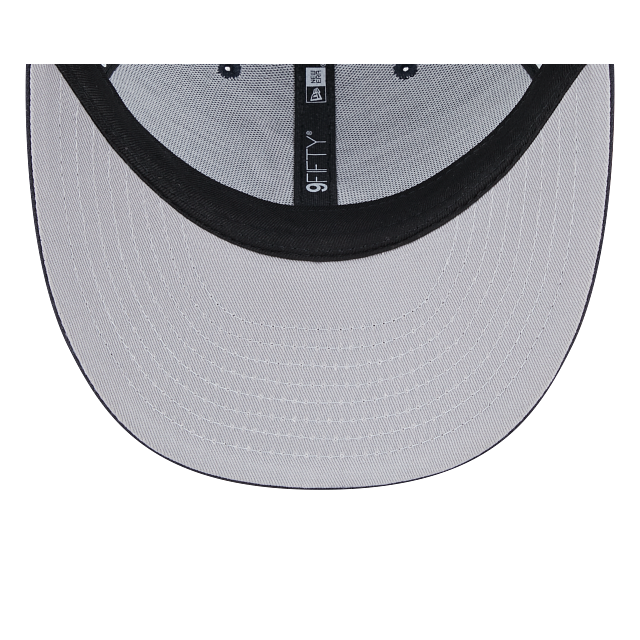 Atlanta Braves MLB New Era Men Navy 9Fifty Low Profile Trucker Snapback product image 3, provided for visual reference and