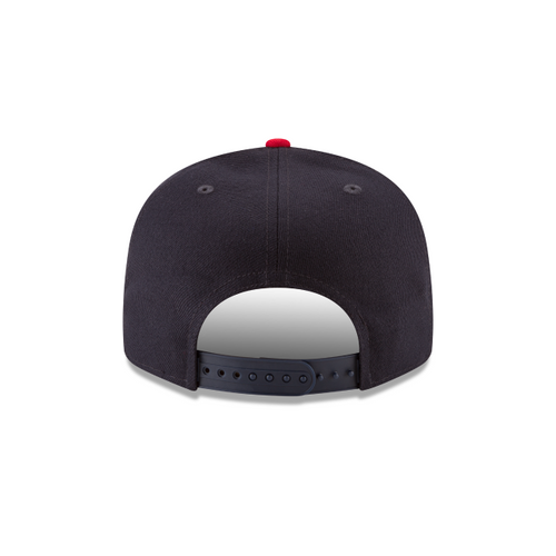 Atlanta Braves MLB New Era Men Navy/Red 9Fifty Basic Snapback product image 2, provided for visual reference and product