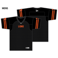 BC Lions CFL New Era Men Black 2025 Home Replica Jersey product image 1, provided for visual reference and product detail