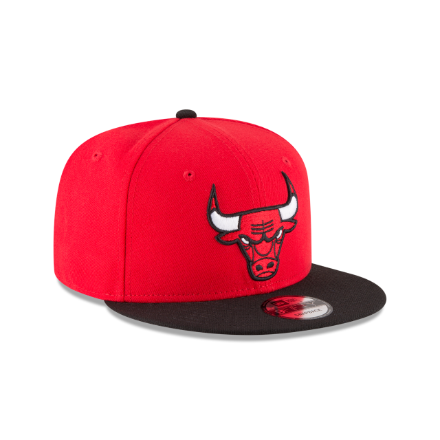 Chicago Bulls NBA New Era Men Red/Black 9Fifty Two Tone Snapback product image 6, provided for visual reference and product