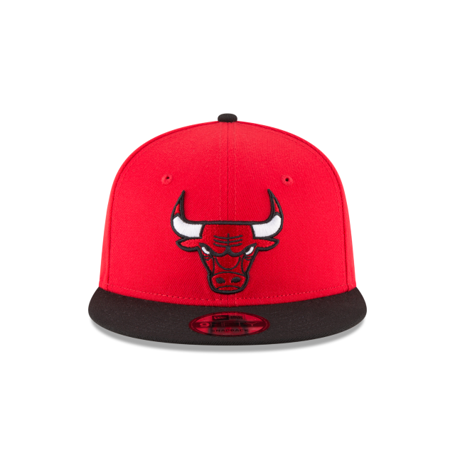 Chicago Bulls NBA New Era Men Red/Black 9Fifty Two Tone Snapback product image 5, provided for visual reference and product