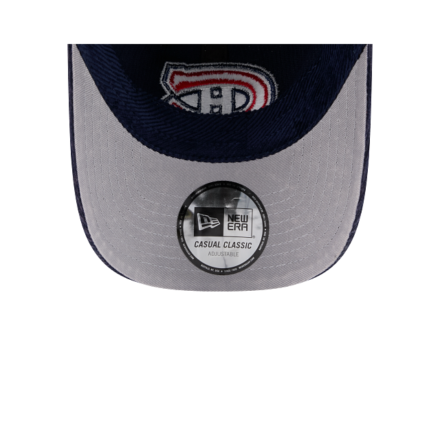 Montreal Canadiens NHL New Era Men Navy Casual Classic Cord Adjustable Hat product image 3, provided for visual reference