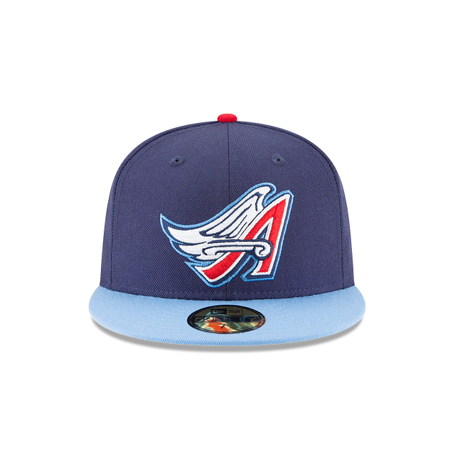 AnaheimAngels MLB New Era Men Navy/Light Blue 59Fifty Cooperstown 1997 Wool Fitted Hat product image 5, provided for visual