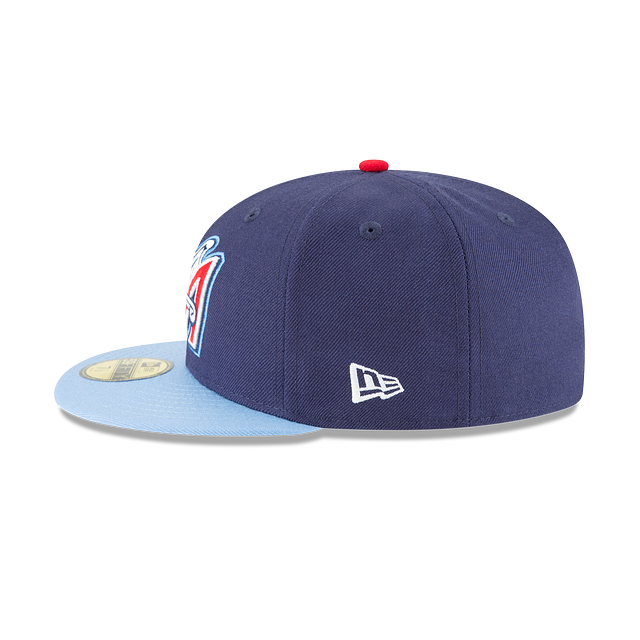 AnaheimAngels MLB New Era Men Navy/Light Blue 59Fifty Cooperstown 1997 Wool Fitted Hat product image 4, provided for visual