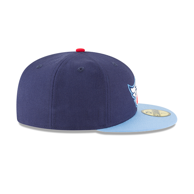 AnaheimAngels MLB New Era Men Navy/Light Blue 59Fifty Cooperstown 1997 Wool Fitted Hat product image 3, provided for visual