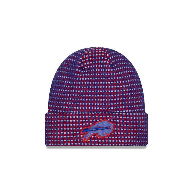 Buffalo Bills NFL New Era Men Blue/Red 2026 Sideline Cold Weather Cuffed Knit Beanie Hat product image 1, provided for