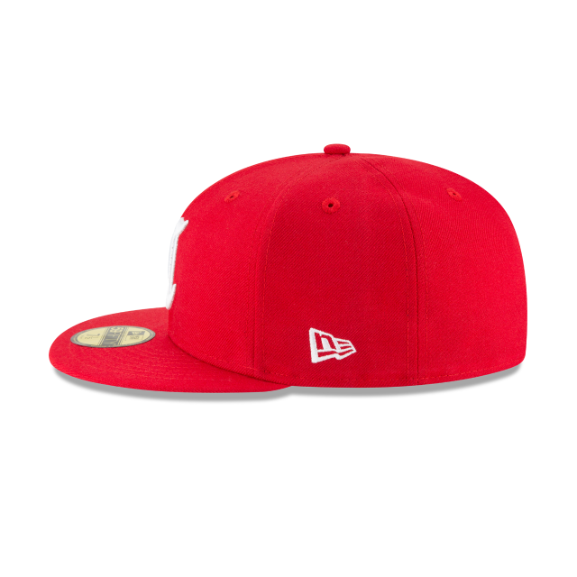 Cincinnati Reds MLB New Era Men Red 59Fifty Cooperstown Wool 1869 Logo Fitted Hat product image 5, provided for visual