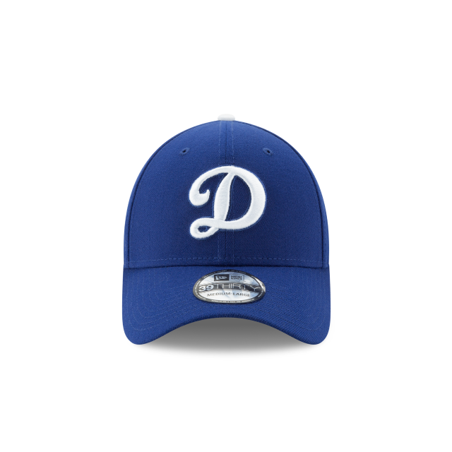 Los Angeles Dodgers MLB New Era Men Royal 39Thirty D Logo Team Classic Stretch Fit Hat product image 5, provided for visual