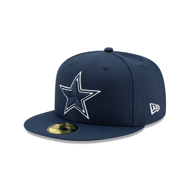 Dallas Cowboys NFL New Era Men Navy 59Fifty Team Basic Fitted Hat product image 1, provided for visual reference and product