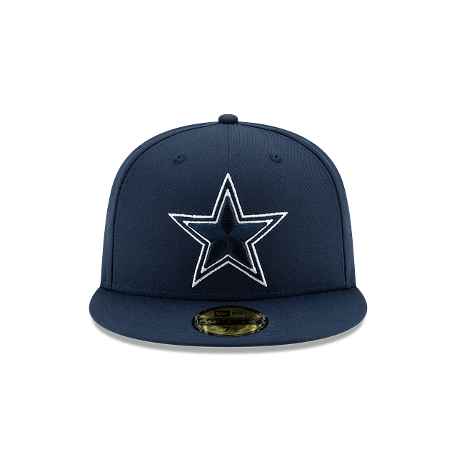 Dallas Cowboys NFL New Era Men Navy 59Fifty Team Basic Fitted Hat product image 3, provided for visual reference and product