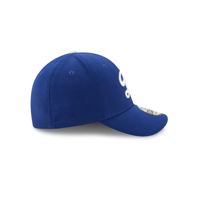 Los Angeles Dodgers MLB New Era Men Royal 39Thirty D Logo Team Classic Stretch Fit Hat product image 3, provided for visual
