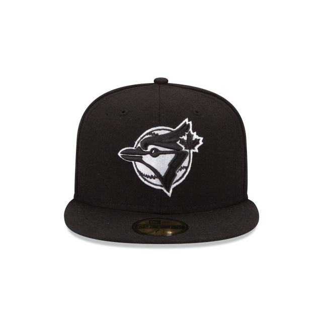 Toronto Blue Jays MLB New Era Men Black/White 59Fifty Cooperstown Fitted Hat product image 2, provided for visual reference