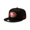 San Francisco 49ers NFL New Era Men Black 9Fifty Basic Snapback product image 1, provided for visual reference and product