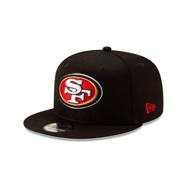 San Francisco 49ers NFL New Era Men Black 9Fifty Basic Snapback product image 1, provided for visual reference and product