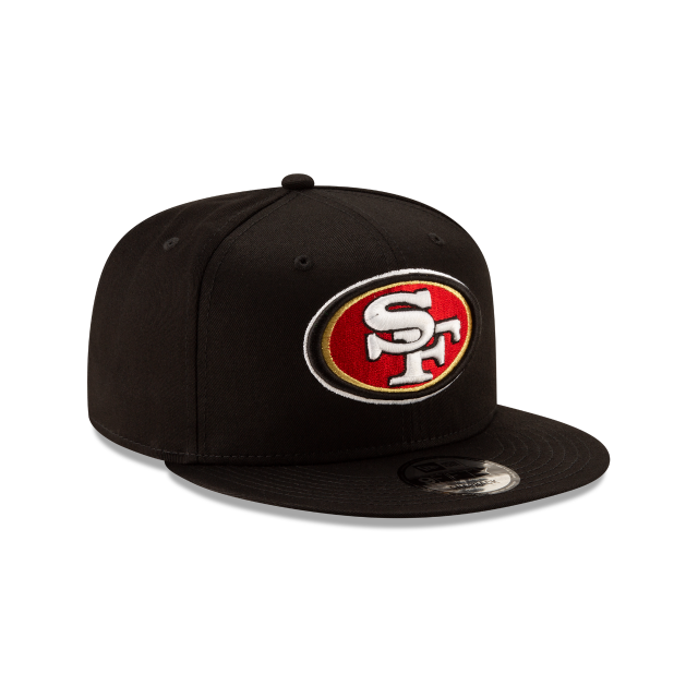 San Francisco 49ers NFL New Era Men Black 9Fifty Basic Snapback product image 4, provided for visual reference and product