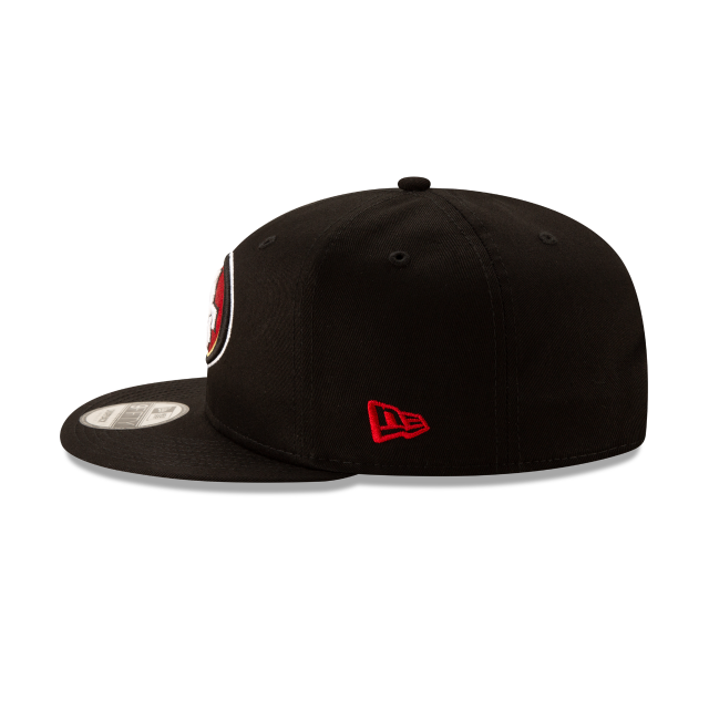 San Francisco 49ers NFL New Era Men Black 9Fifty Basic Snapback product image 5, provided for visual reference and product