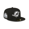 Miami Dolphins NFL New Era Men Black 59Fifty 1993 Pro Bowl Fitted Hat product image 1, provided for visual reference and
