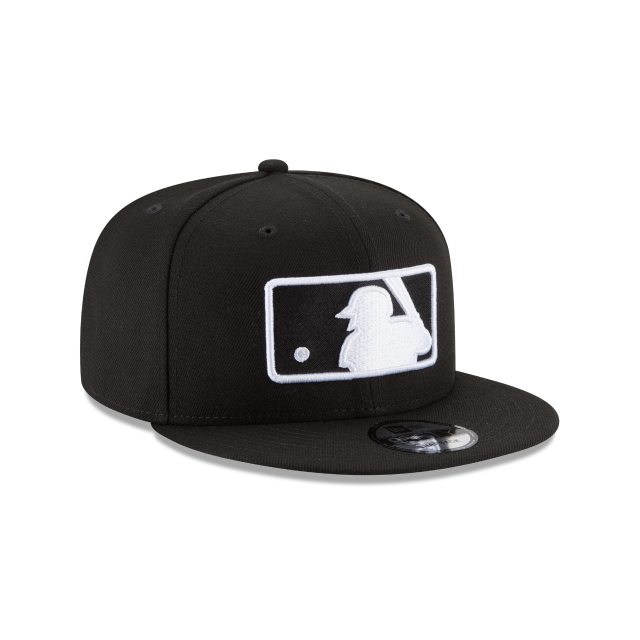 MLB Batterman Logo New Era Men Black White 9Fifty Basic Snapback product image 6, provided for visual reference and product