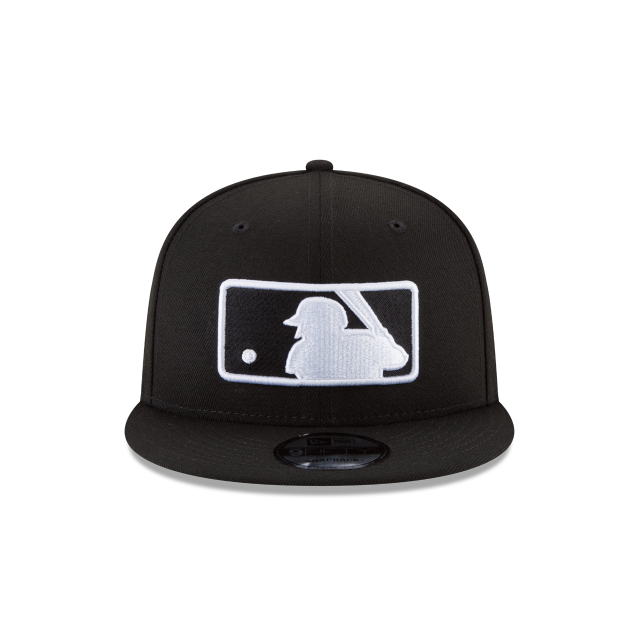 MLB Batterman Logo New Era Men Black White 9Fifty Basic Snapback product image 5, provided for visual reference and product